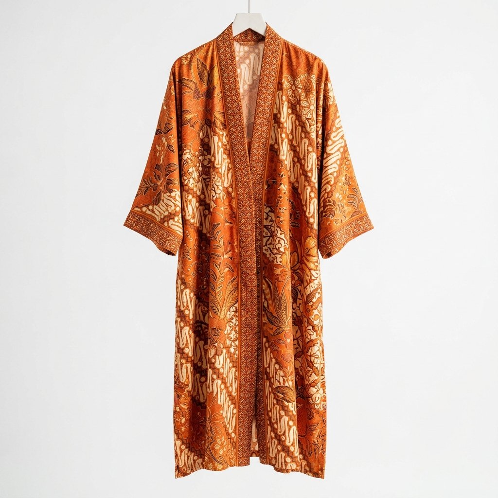 Kimono Batik Tulis Orange