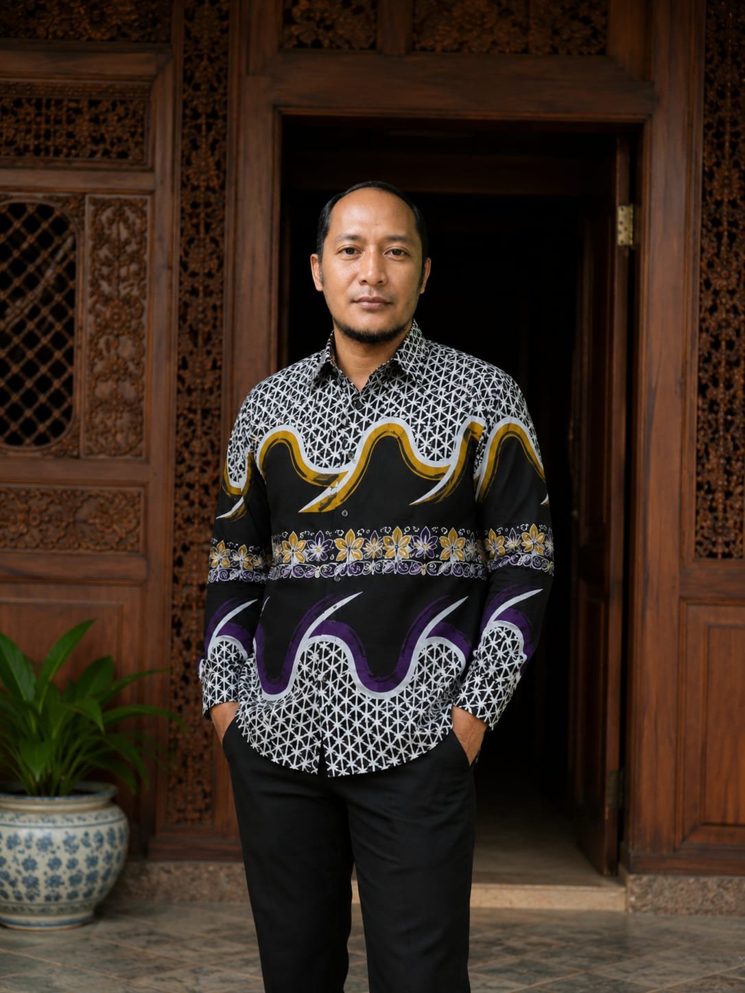Baju Batik for Men, motif Batik Manes Bintan ukuran bisa request